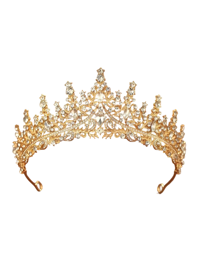 Tiara de plata con perlas y circonias de Cronojoyas